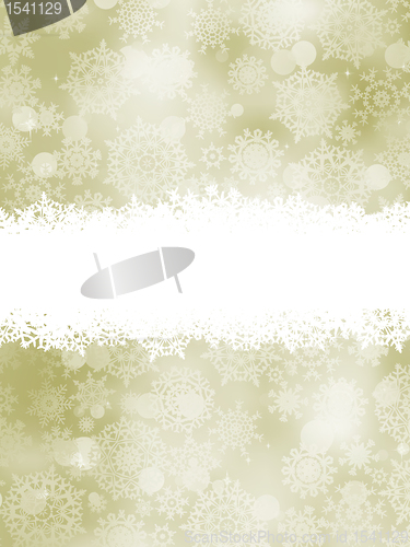Image of Elegant background with snowflakes. EPS 8