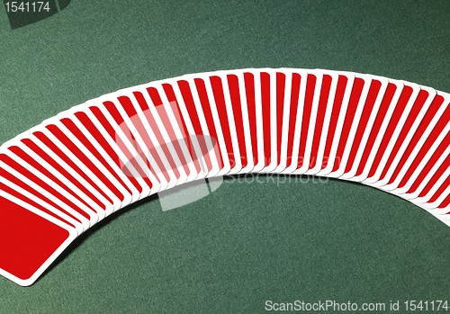 Image of playing cards in a row