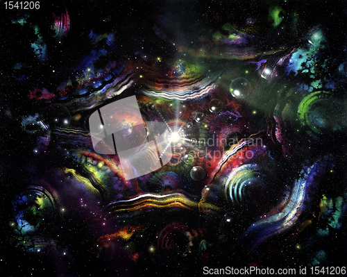 Image of colorful spacy background