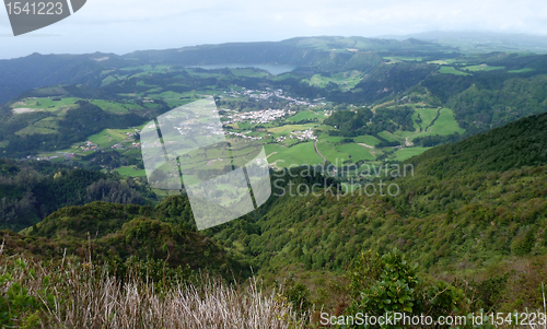 Image of panoramic scenery at the Azores