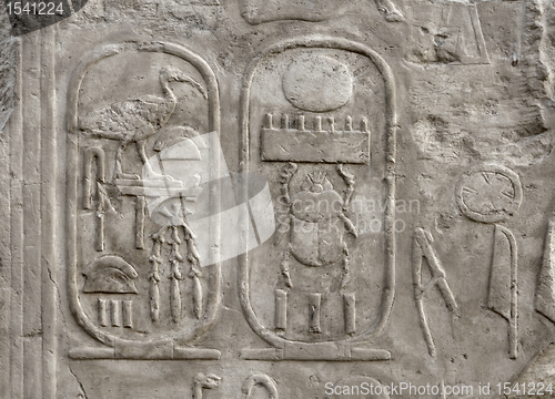 Image of relief at Luxor Temple in Egypt