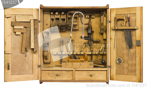 Image of historic tool cabinet