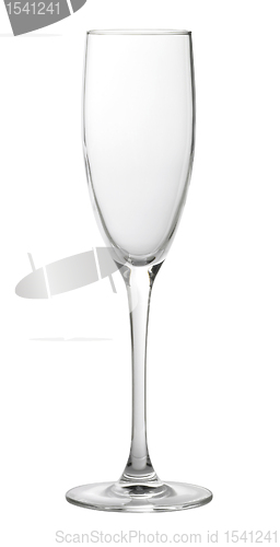 Image of empty champagne glass