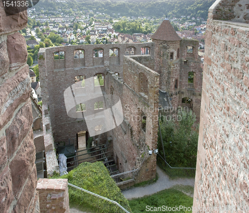 Image of aerial Wertheim Castle detail