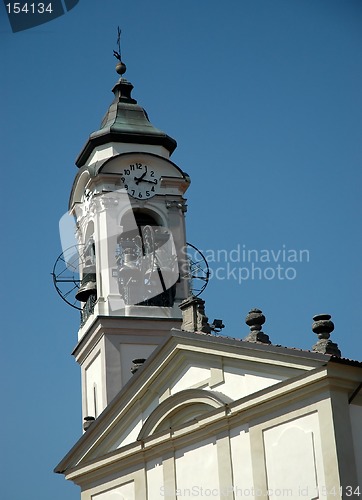 Image of White bell tower