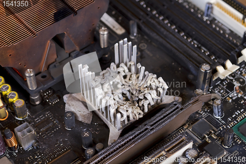 Image of molten heat sink