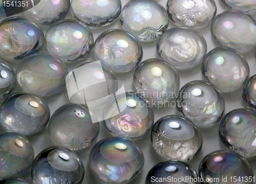 Image of iridescent glass beads