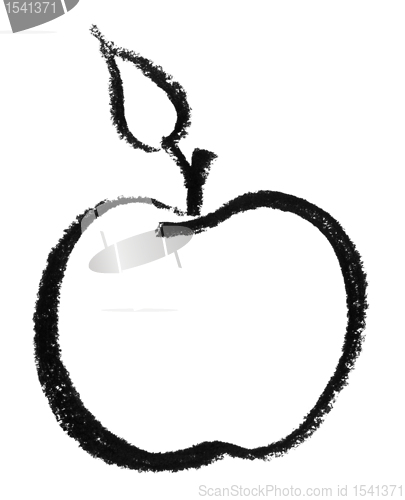 Image of sketched apple