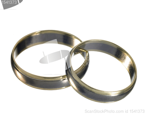 Image of shiny wedding rings