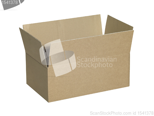 Image of opened brown carton