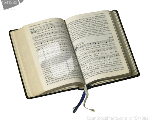Image of open songbook