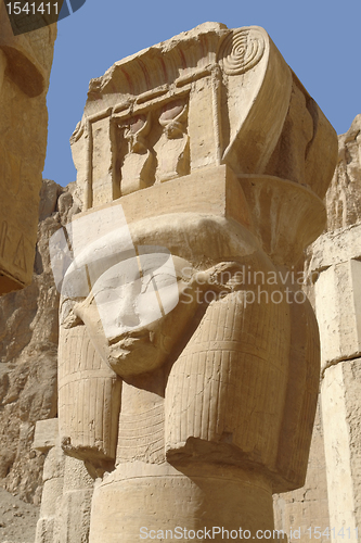 Image of sculpture at the Mortuary Temple of Hatshepsut