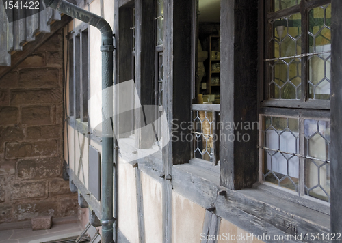 Image of architectural detail in the Haut-Koenigsbourg Castle