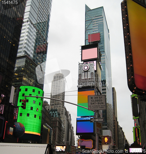 Image of illuminated Times Square