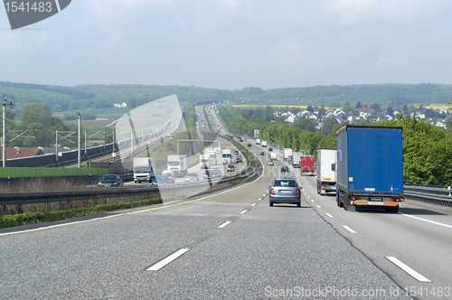 Image of highway scenery in Southern Germany