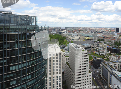 Image of aerial view of Berlin at summer time