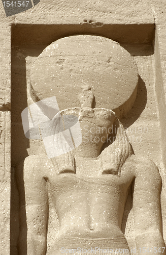 Image of sculpture at Abu Simbel temples in Egypt