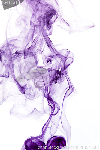 Image of purple smoke detail