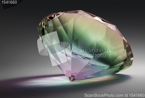 Image of rainbow colored diamond