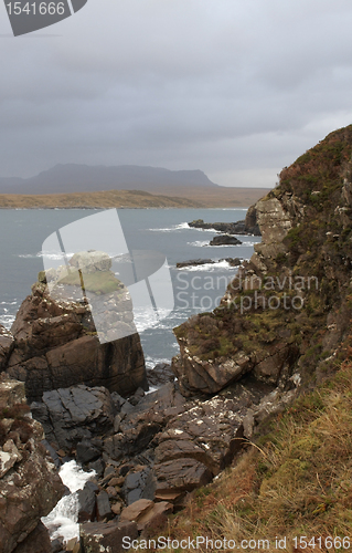 Image of rocky coast in Scotland
