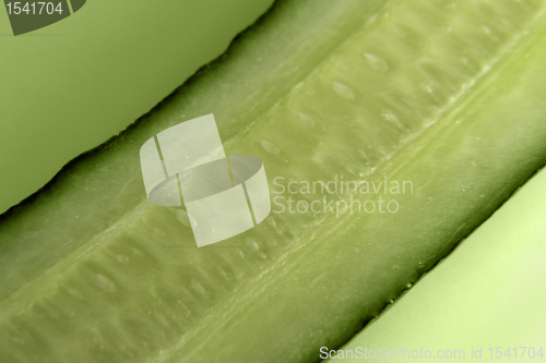 Image of sliced cucumber detail