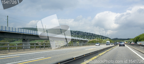 Image of highway scenery in Southern Germany