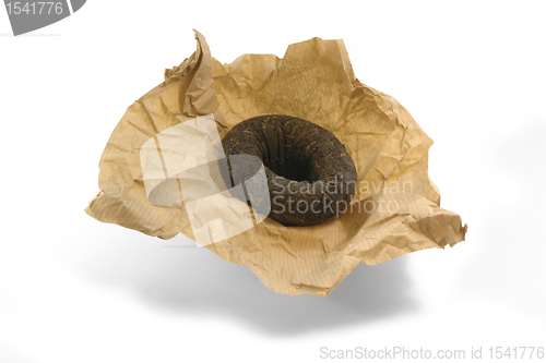 Image of chinese brick tea and wrapping paper