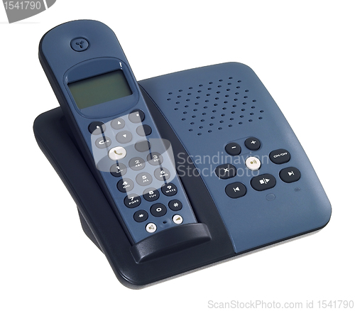 Image of blue telephone