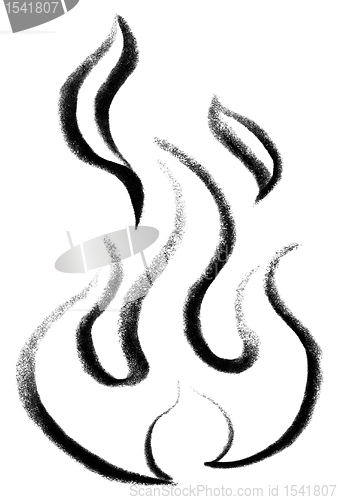 Image of fire and flame sketch