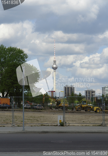 Image of Berlin scenery with television tower