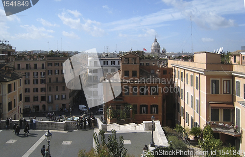Image of city view of Rome at summer time