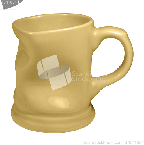 Image of dented yellow cup