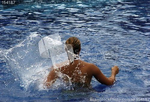 Image of Woman in a swimming pool