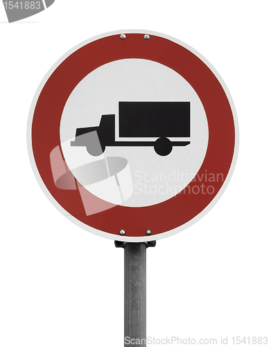 Image of no trucks sign