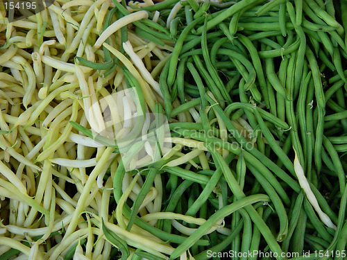 Image of Background of string beans