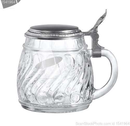 Image of beer mug made of glass