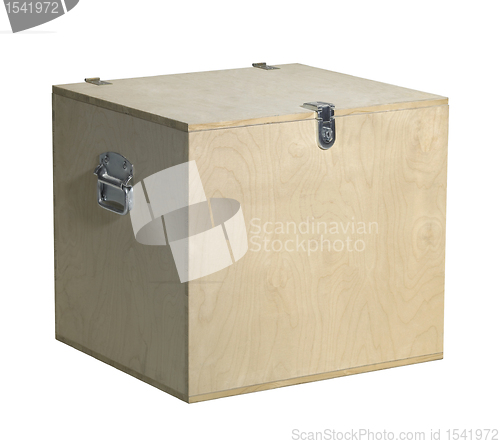 Image of cubic wooden box