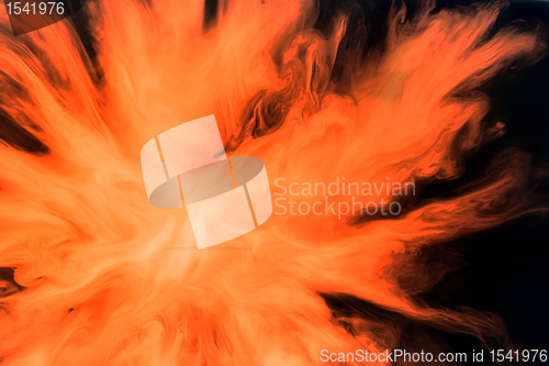 Image of flaming color combustion