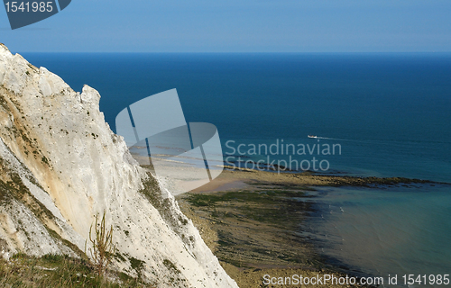Image of cliffs and sea near Newhaven