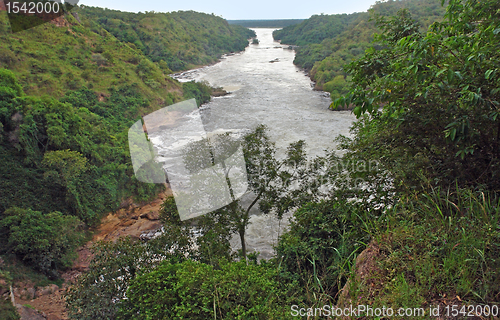 Image of aerial Murchison Falls scenery