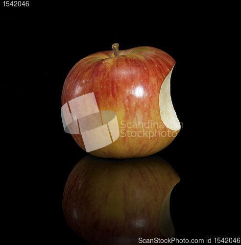 Image of biten of apple