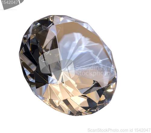 Image of diamond isolated on white