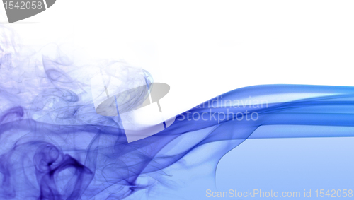 Image of abstract blue smoke detail