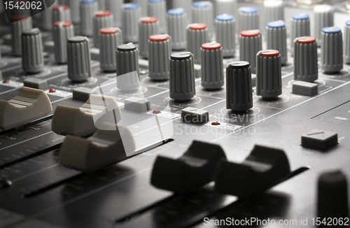 Image of studio mixer detail