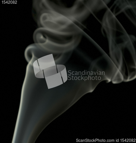 Image of smoke detail in black back