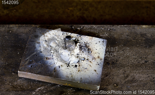 Image of welding remains