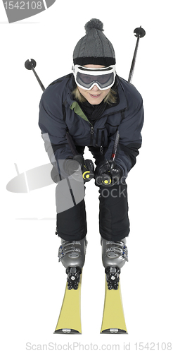 Image of skiing woman