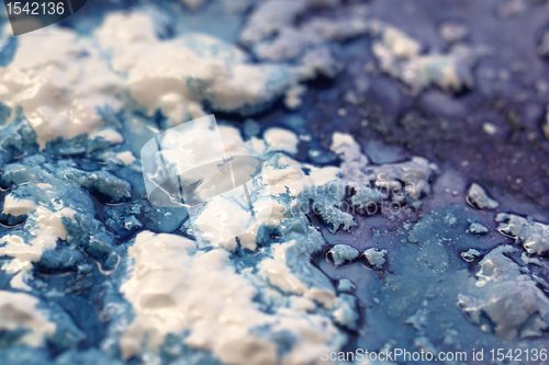 Image of abstract wet paint closeup