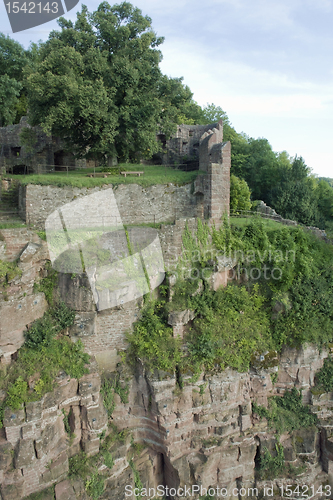 Image of aerial view around Wertheim Castle