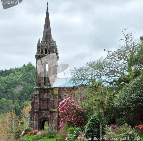 Image of church ruin at S